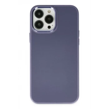 Newface Apple iPhone 13 Pro Kılıf Asya Deri Silikon - Mor