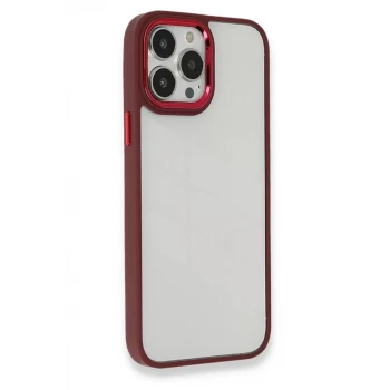 Newface Apple iPhone 13 Pro Kılıf Dora Kapak - Kırmızı