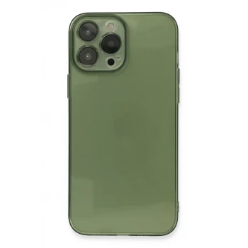 Newface Apple iPhone 13 Pro Kılıf Fly Lens Silikon - Yeşil