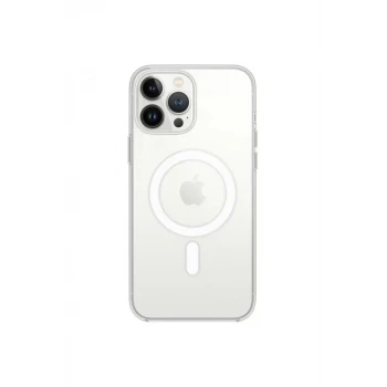 Newface Apple iPhone 13 Pro Kılıf Magneticsafe Şeffaf Silikon - Şeffaf