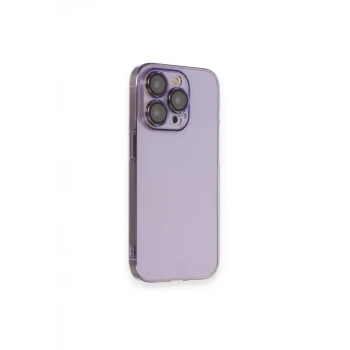 Newface Apple iPhone 13 Pro Max Kılıf Armada Lensli Kapak - Lila