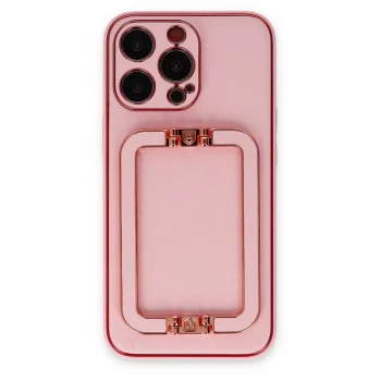 Newface Apple iPhone 13 Pro Max Kılıf Coco Elit Kapak - Pembe