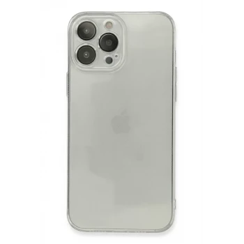 Newface Apple iPhone 13 Pro Max Kılıf Fly Lens Silikon - Şeffaf