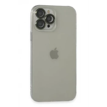 Newface Apple iPhone 13 Pro Max Kılıf Luko Lens Silikon - Yeşil