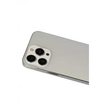 Newface Apple iPhone 13 Pro Max Rainbow Kamera Lens Koruma Cam - Beyaz