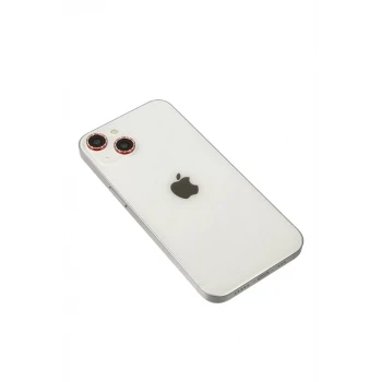 Newface Apple iPhone 14 Diamond Kamera Lens - Kırmızı