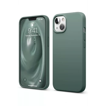 Newface Apple iPhone 14 Kılıf First Silikon - Koyu Yeşil