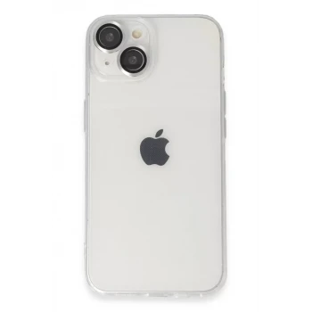 Newface Apple iPhone 14 Kılıf Luko Lens Silikon - Gümüş