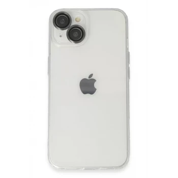 Newface Apple iPhone 14 Kılıf Luko Lens Silikon - Siyah