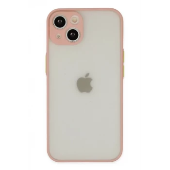 Newface Apple iPhone 14 Kılıf Montreal Silikon Kapak - Pembe