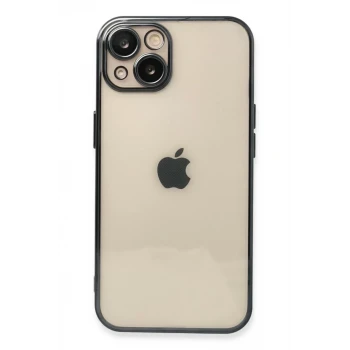 Newface Apple iPhone 14 Kılıf Razer Lensli Silikon - Siyah
