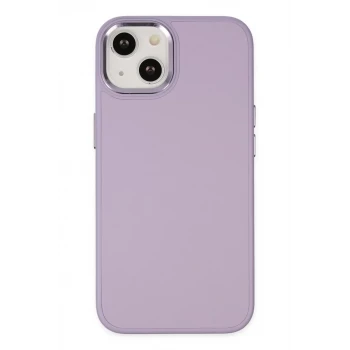 Newface Apple iPhone 14 Plus Kılıf Asya Deri Silikon - Lila