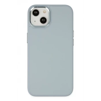 Newface Apple iPhone 14 Plus Kılıf Asya Deri Silikon - Sierra Blue