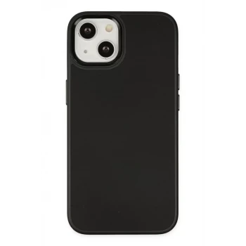 Newface Apple iPhone 14 Plus Kılıf Asya Deri Silikon - Siyah