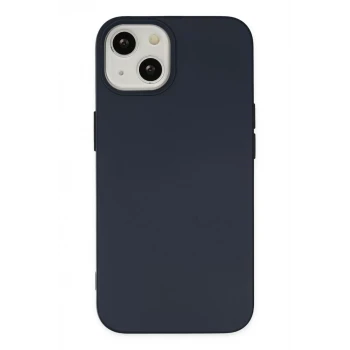 Newface Apple iPhone 14 Plus Kılıf Nano içi Kadife Silikon - Lacivert