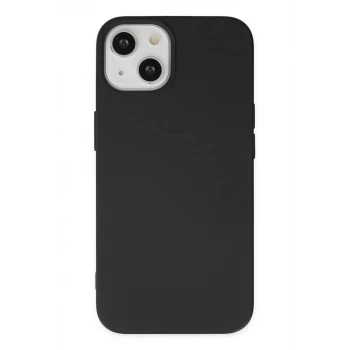 Newface Apple iPhone 14 Plus Kılıf Nano içi Kadife Silikon - Siyah