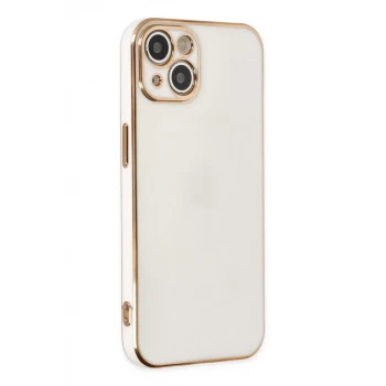 Newface Apple iPhone 14 Plus Kılıf Volet Silikon - Beyaz
