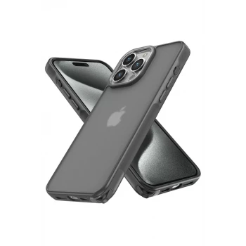 Newface Apple iPhone 14 Pro Kılıf Elegant Kapak - Titan Gri