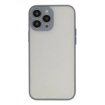 Newface Apple iPhone 14 Pro Kılıf Montreal Silikon Kapak - Gri