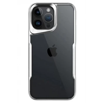 Newface Apple iPhone 14 Pro Max Kılıf Boyi Silikon Kapak - Gümüş