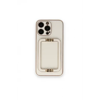 Newface Apple iPhone 14 Pro Max Kılıf Coco Elit Kapak - Beyaz