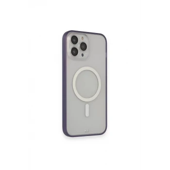 Newface Apple iPhone 14 Pro Max Kılıf Grand Magneticsafe Kapak - Mor