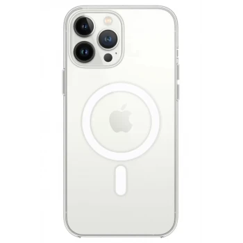 Newface Apple iPhone 14 Pro Max Kılıf Magneticsafe Şeffaf Silikon - Şeffaf