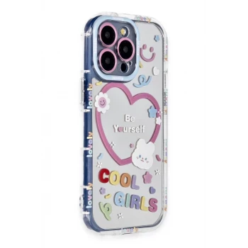 Newface Apple iPhone 14 Pro Max Kılıf Reflexion Desenli Kapak - Desen 1