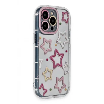 Newface Apple iPhone 14 Pro Max Kılıf Reflexion Desenli Kapak - Desen 3