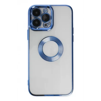 Newface Apple iPhone 14 Pro Max Kılıf Slot Silikon - Mavi
