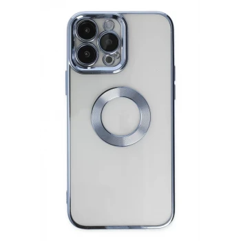 Newface Apple iPhone 14 Pro Max Kılıf Slot Silikon - Sierra Blue