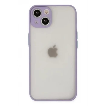 Newface Apple iPhone 15 Plus Kılıf Montreal Silikon Kapak - Mor