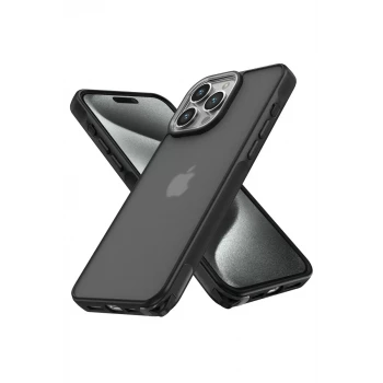 Newface Apple iPhone 15 Pro Kılıf Elegant Kapak - Siyah