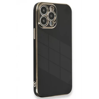 Newface Apple iPhone 15 Pro Kılıf Volet Silikon - Siyah