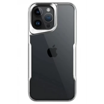 Newface Apple iPhone 15 Pro Max Kılıf Boyi Silikon Kapak - Gümüş