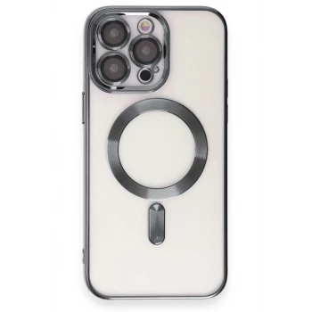 Newface Apple iPhone 15 Pro Max Kılıf Kross Magneticsafe Kapak - Titan Gri