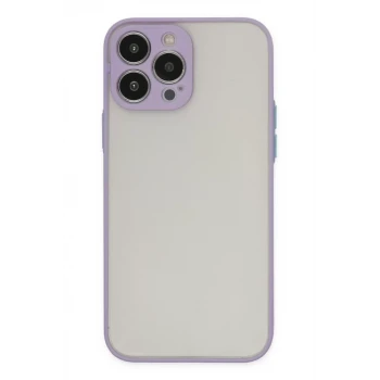 Newface Apple iPhone 15 Pro Max Kılıf Montreal Silikon Kapak - Mor