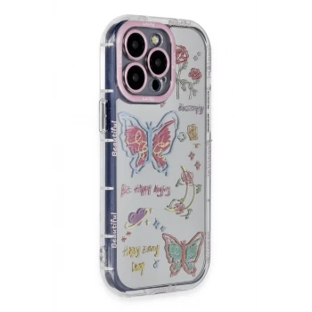 Newface Apple iPhone 15 Pro Max Kılıf Reflexion Desenli Kapak - Desen 8