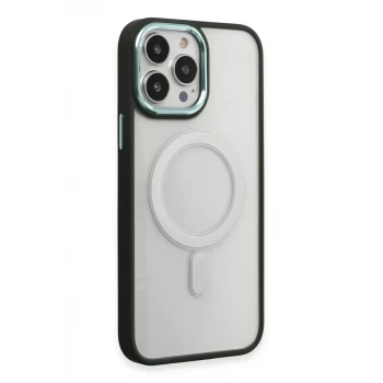 Newface Apple iPhone 15 Pro Max Kılıf Room Magneticsafe Silikon - Köknar Yeşili