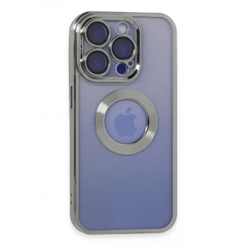 Newface Apple iPhone 15 Pro Max Kılıf Slot Silikon - Gümüş