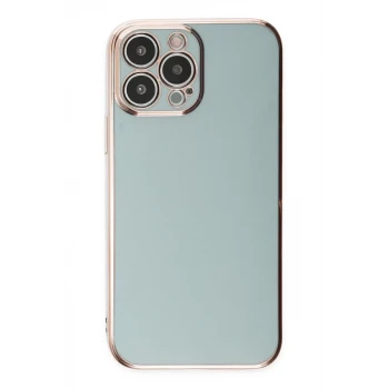 Newface Apple iPhone 15 Pro Max Kılıf Volet Silikon - Açık Yeşil