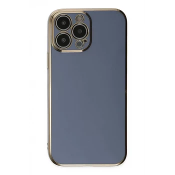 Newface Apple iPhone 15 Pro Max Kılıf Volet Silikon - Mavi