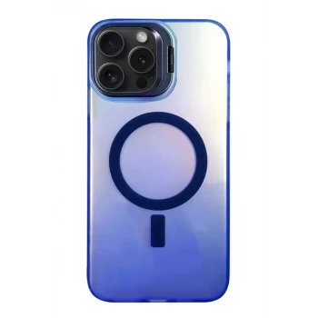 Newface Apple iPhone 15 Pro Max Primera Magsafe Standlı Kapak - Lacivert