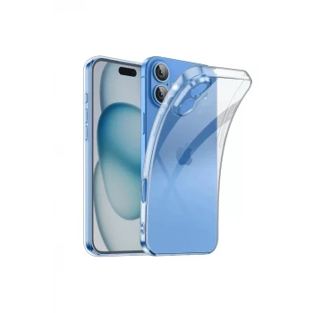 Newface Apple iPhone 16 Kılıf Lüx Şeffaf Silikon