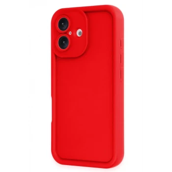 Newface Apple iPhone 16 Kılıf Viera Silikon - Kırmızı