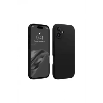 Newface Apple iPhone 16 Plus Kılıf First Silikon - Siyah
