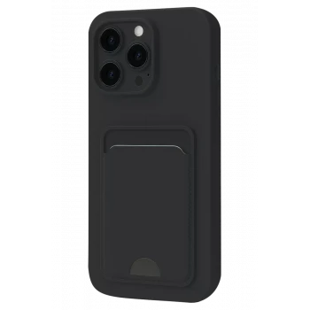 Newface Apple iPhone 16 Plus Kılıf Kelvin Kartvizitli Silikon - Siyah