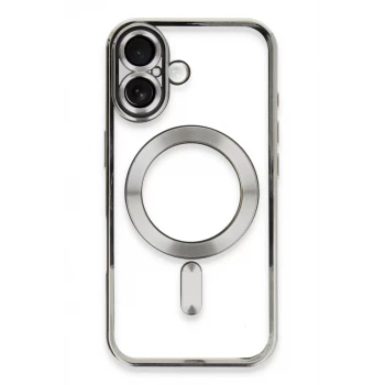 Newface Apple iPhone 16 Plus Kılıf Kross Magneticsafe Kapak - Gümüş
