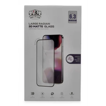 Newface Apple iPhone 16 Pro Bilvis 3D Mat Cam Ekran Koruyucu