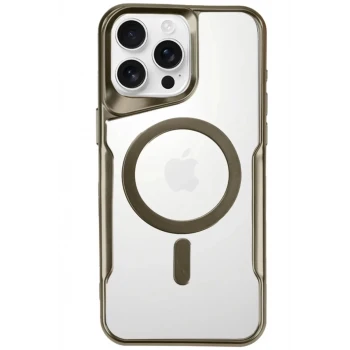 Newface Apple iPhone 16 Pro Kılıf Boyi Magsafe Silikon Kapak - Desert